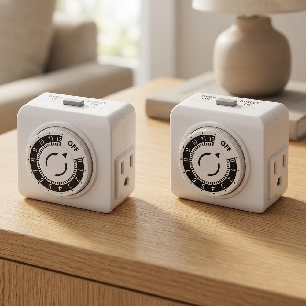 2 Pack 24 Hour Indoor Mechanic - Timer Dual Outlet review and price