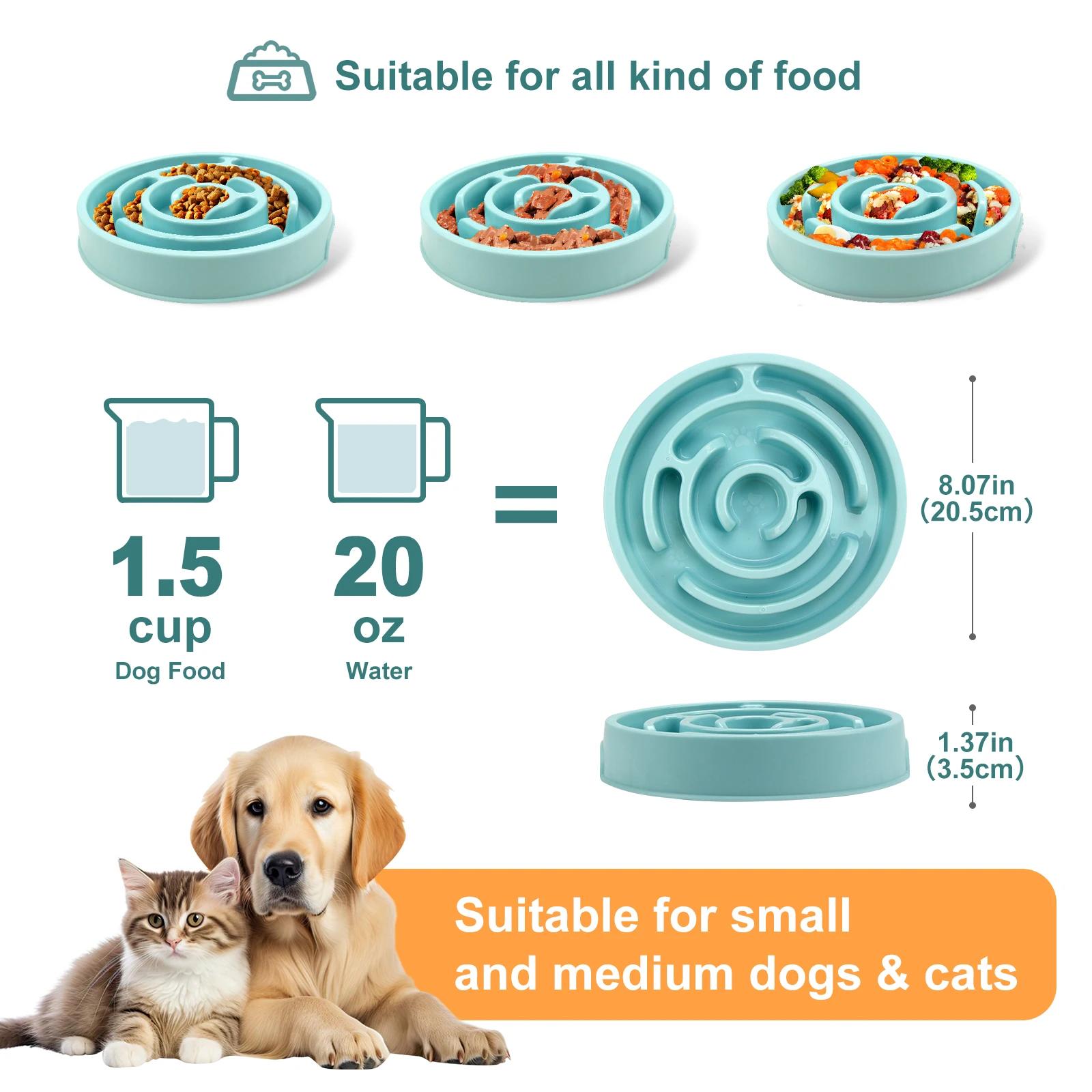 Pet Dog Slow Feeder Bowl Fun N - Royal Canin Food Medium review and price